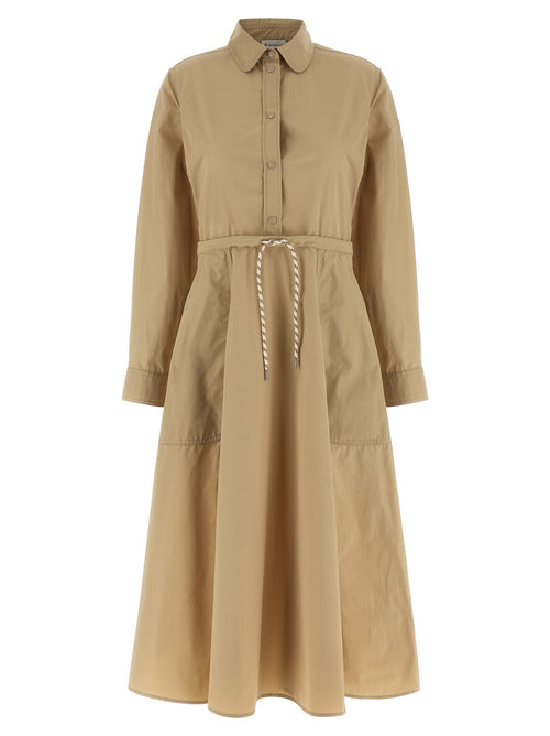 Moncler Beige Polyester Long Dress
