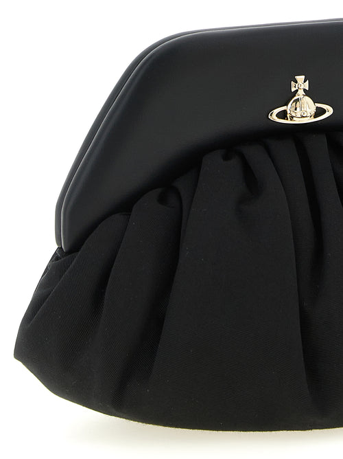 Vivienne Westwood Black Viscose Clutch Bag