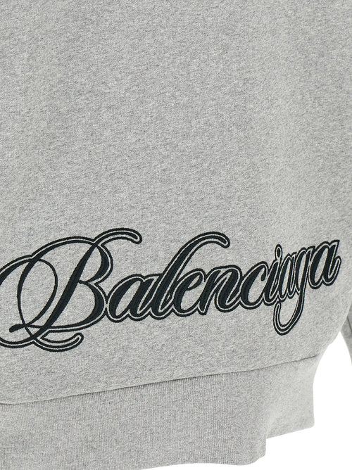 Balenciaga Gray Cotton Sweatshirt