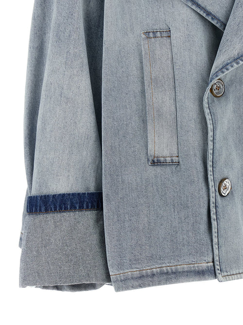 MM6 Maison Margiela Blue Cotton Denim Jacket