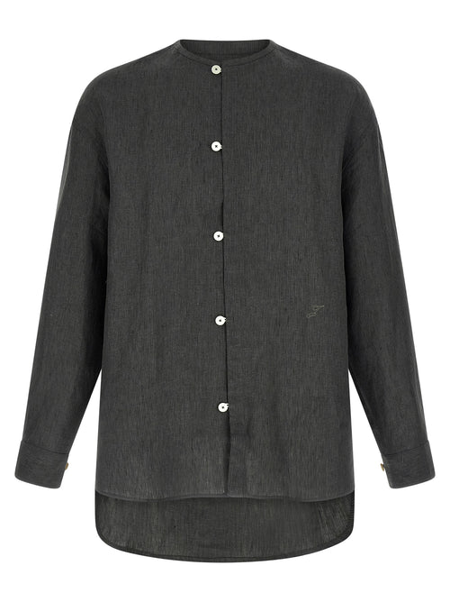 Jacquemus Gray Linen Blouse