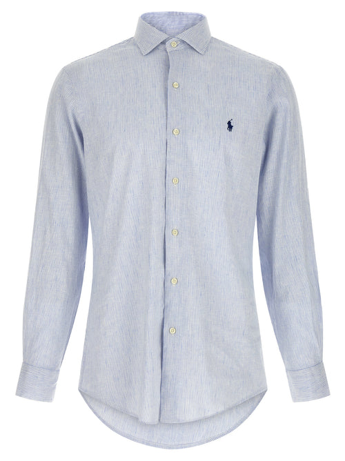 Polo Ralph Lauren Blue Linen Blouse