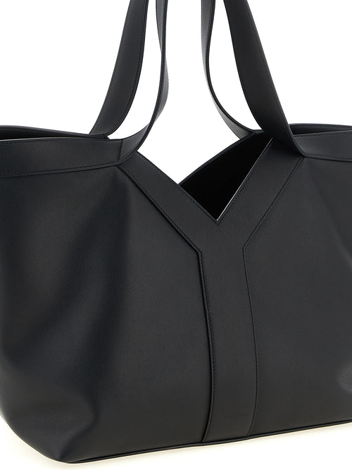 Saint Laurent Black Calfskin Tote Bag