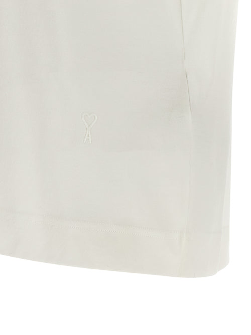 Ami Paris White Cotton T-Shirt