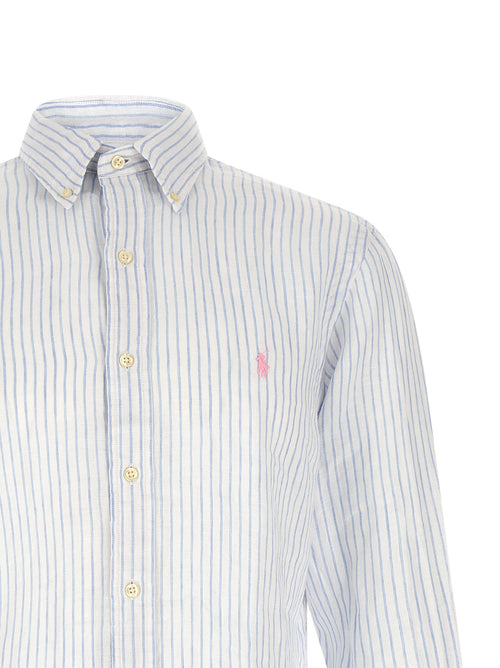 Polo Ralph Lauren Blue Linen Blouse