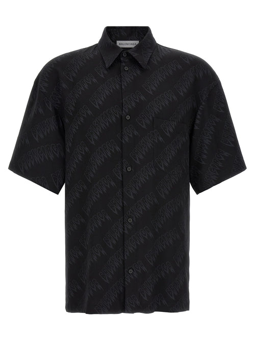Balenciaga Black Viscose Blouse