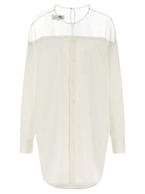 MM6 Maison Margiela White Cotton Blouse