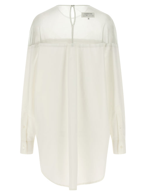 MM6 Maison Margiela White Cotton Blouse