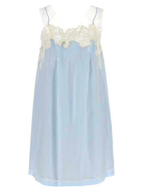 Maison Margiela Blue Copper Short Dress