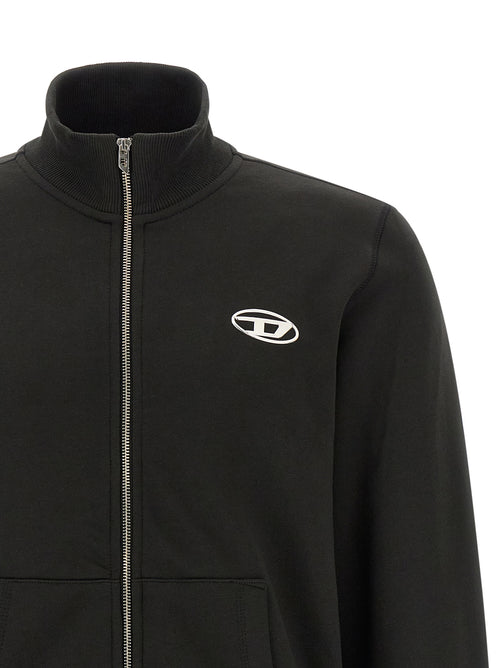 Diesel Black Cotton Sweatshirt
