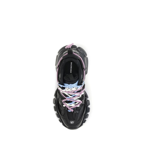 Balenciaga Black Polyester Athletic Sneakers