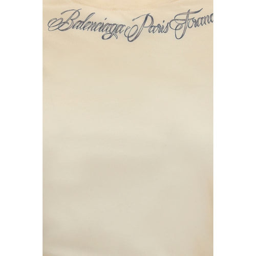 Balenciaga Beige Cotton T-Shirt