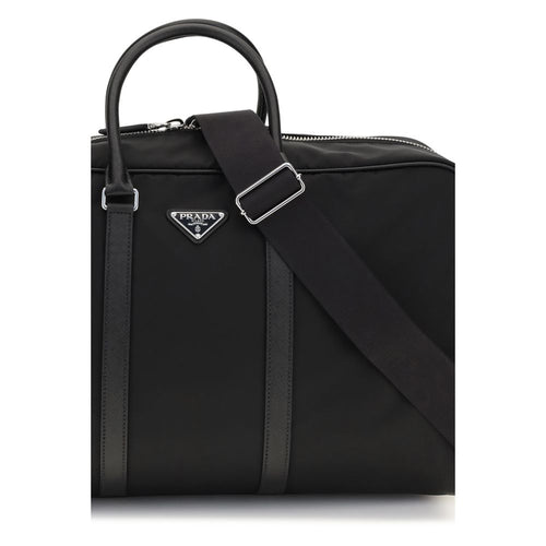 Prada Black Recycled Polyamide Luggage And Travel