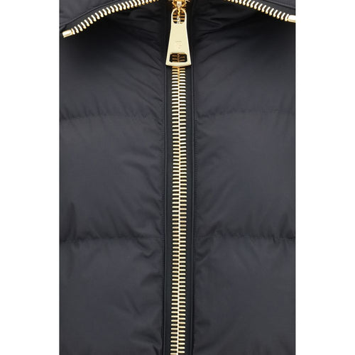 Balmain Black Viscose Full-Length Jacket