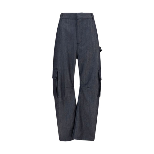 Balenciaga Blue Wool Oves Aries Cargo Pants