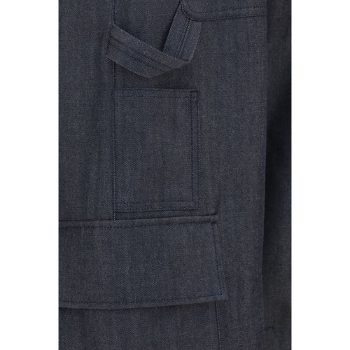 Balenciaga Blue Wool Oves Aries Cargo Pants