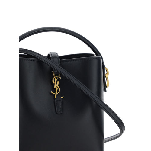 Saint Laurent Black Calf Leather Bos Taurus Shoulder Bag