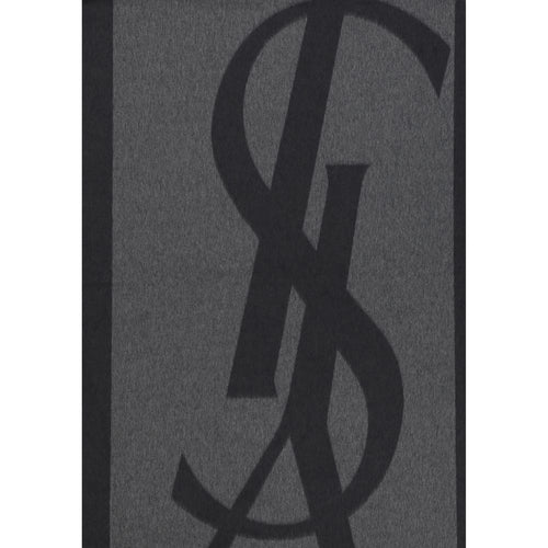 Saint Laurent Gray Silk Scarf