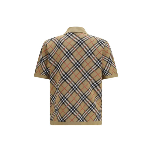 Burberry Beige Cotton Polo Shirt