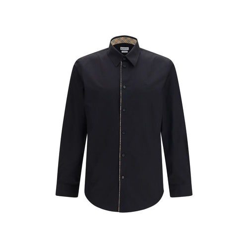 Burberry Black Cotton Dress Shirt