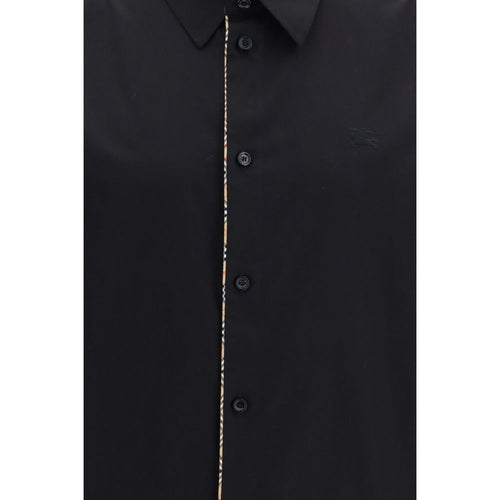 Burberry Black Cotton Dress Shirt