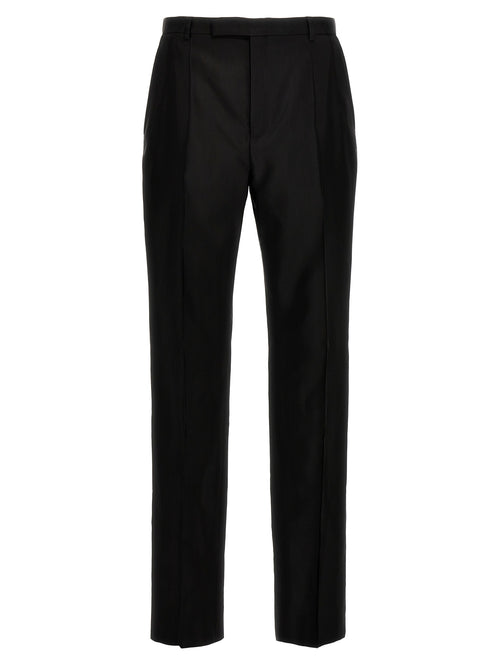Saint Laurent Black Acetate Dress Pants