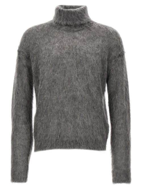 Saint Laurent Gray Wool Cardigan