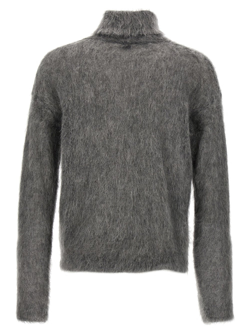 Saint Laurent Gray Wool Cardigan