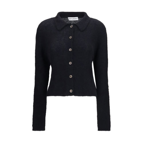Our Legacy Black Alpaca Vicugna Pacos Cardigan