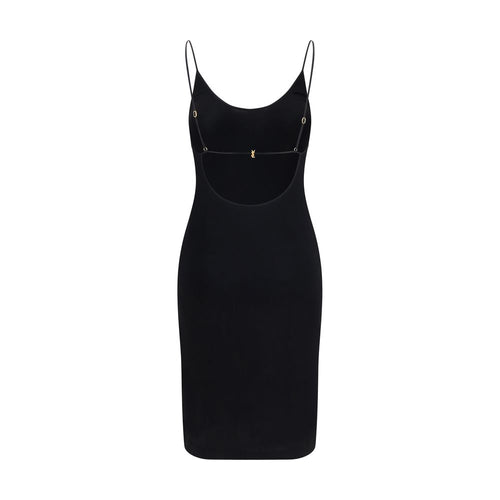 Saint Laurent Black Viscose Cocktail Dress