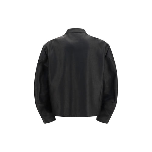 Gucci Black Calf Leather Bos Taurus Biker Jacket