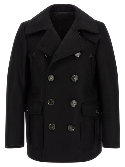 Dsquared² Black Wool Coat