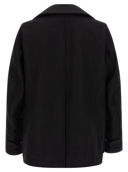 Dsquared² Black Wool Coat