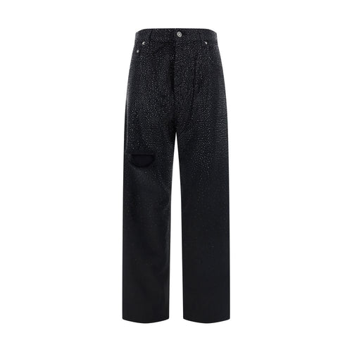 Golden Goose Black Cotton Casual Pants