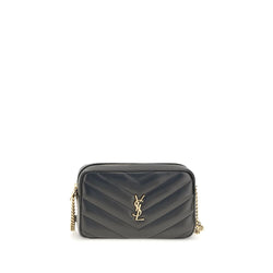 Saint Laurent Black Lamb Ovis Aries Aries Shoulder Bag