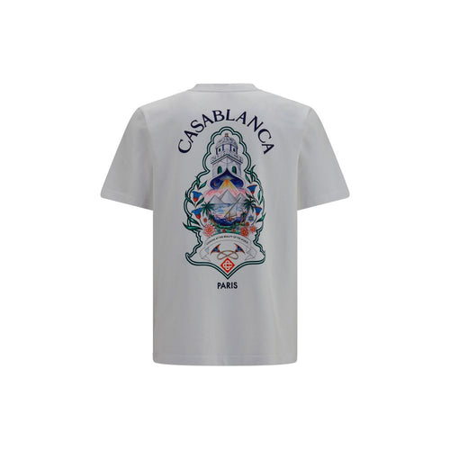 Casablanca White Cotton T-Shirt