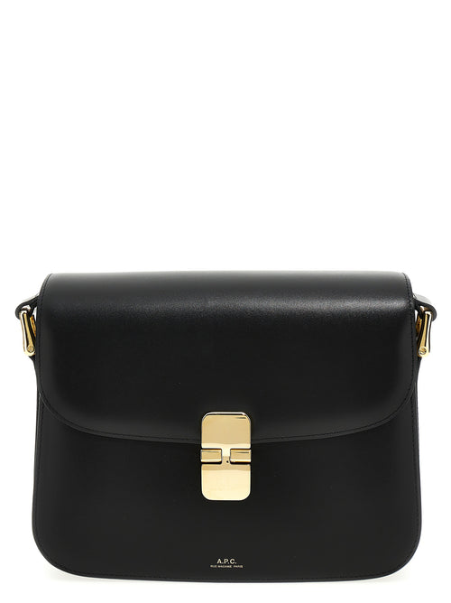 A.P.C. Black Cowhide Crossbody Bag