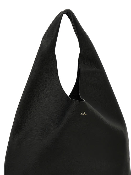A.P.C. Black Calfskin Shoulder Bag