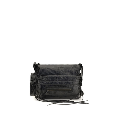 Balenciaga Black Lamb Ovis Aries Shoulder Bag