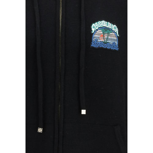 Casablanca Black Wool Oves Aries Sweatshirt