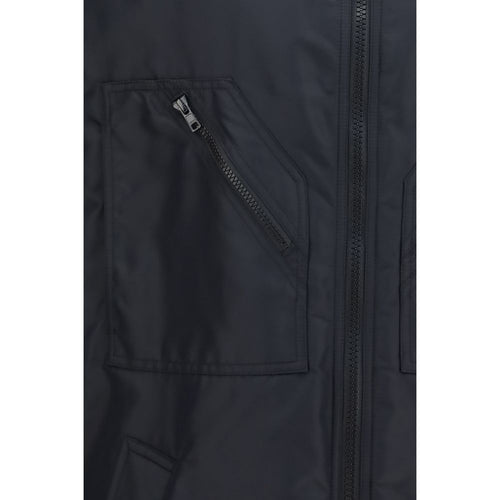 MM6 Black Polyamide Sleeveless Jacket