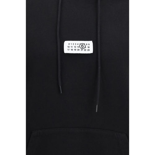MM6 Black Cotton Sweatshirt
