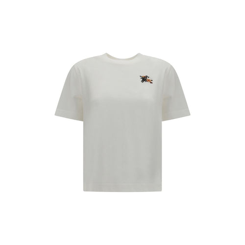 Burberry White Cotton T-Shirt