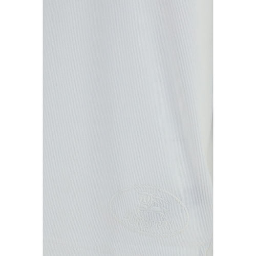 Burberry White Cotton Long Sleeve T-Shirt