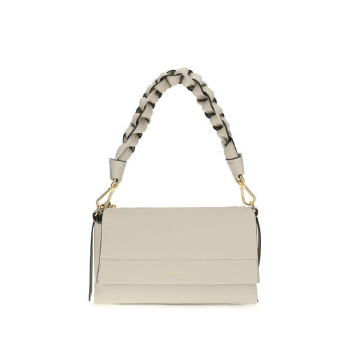 Coccinelle Beige Calf Leather Bos Taurus Shoulder Bag