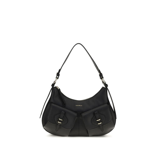 Coccinelle Black Calf Leather Bos Taurus Shoulder Bag