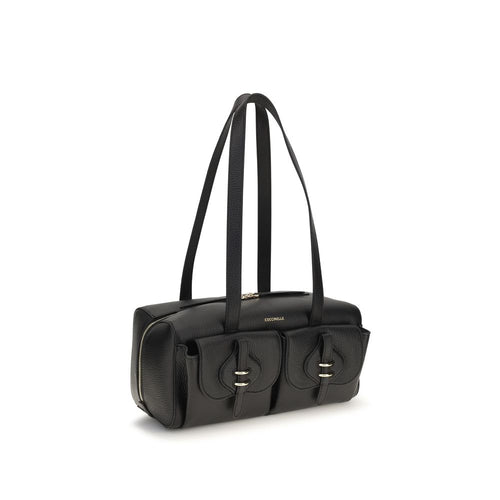 Coccinelle Black Calf Leather Bos Taurus Shoulder Bag