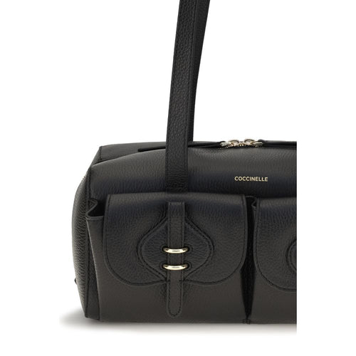 Coccinelle Black Calf Leather Bos Taurus Shoulder Bag