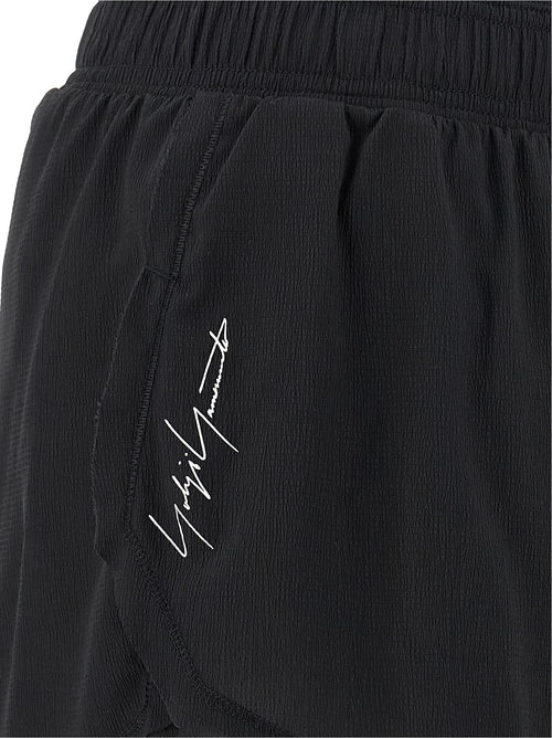 Y-3 Black Polyamide Bermuda Shorts