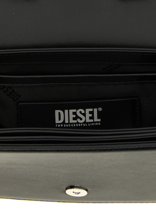 Diesel Black Cowhide Shoulder Bag